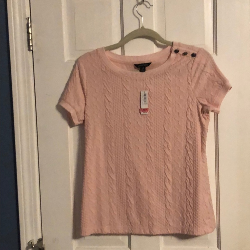 Lands end pink top